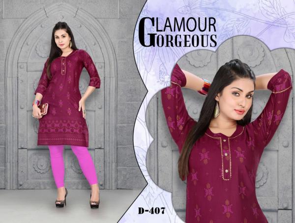 Limelight Fancy Rayon Block Print Kurti 